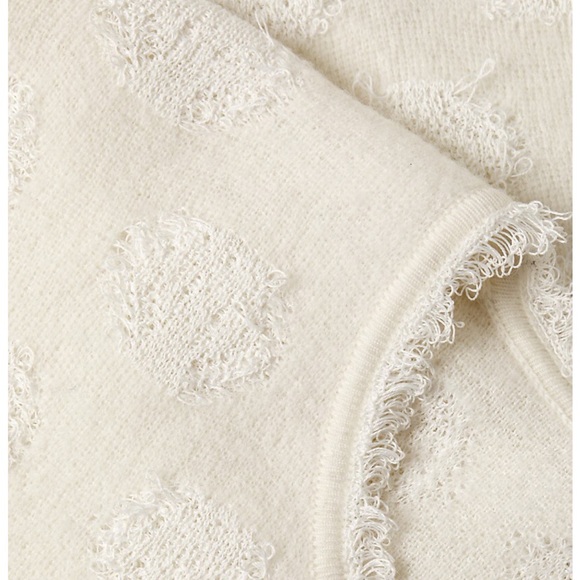 Rebecca Taylor Ivory Merino Wool Blend Knit Sweater Top - Picture 3 of 12